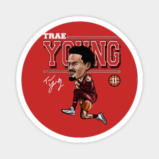 Trae Young Atlanta Cartoon Magnet